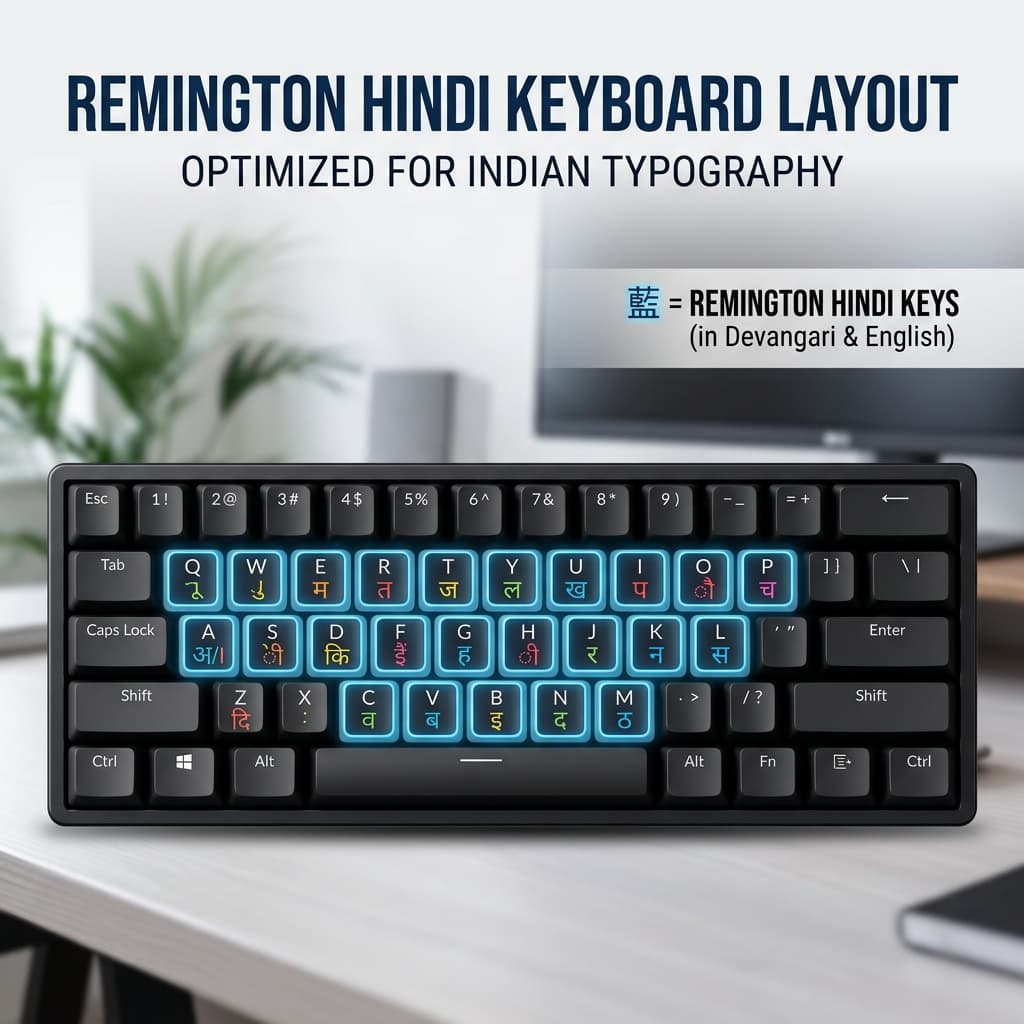 Chanakya Font Keyboard Layout for Hindi Typing